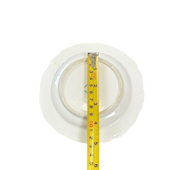 Vintage Ucagco Rooster, Roses Dish Early Provincial Underglaze Decorative Plate - Picture 14 of 14